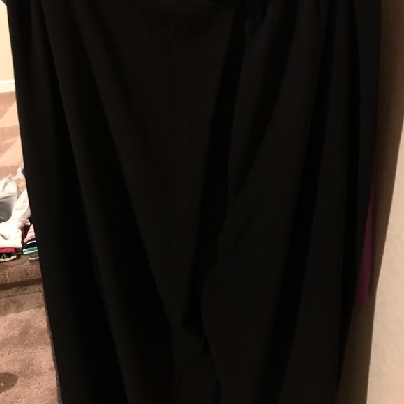 Drap front knit pants, no pockets, elastic band - Picture 3 of 6